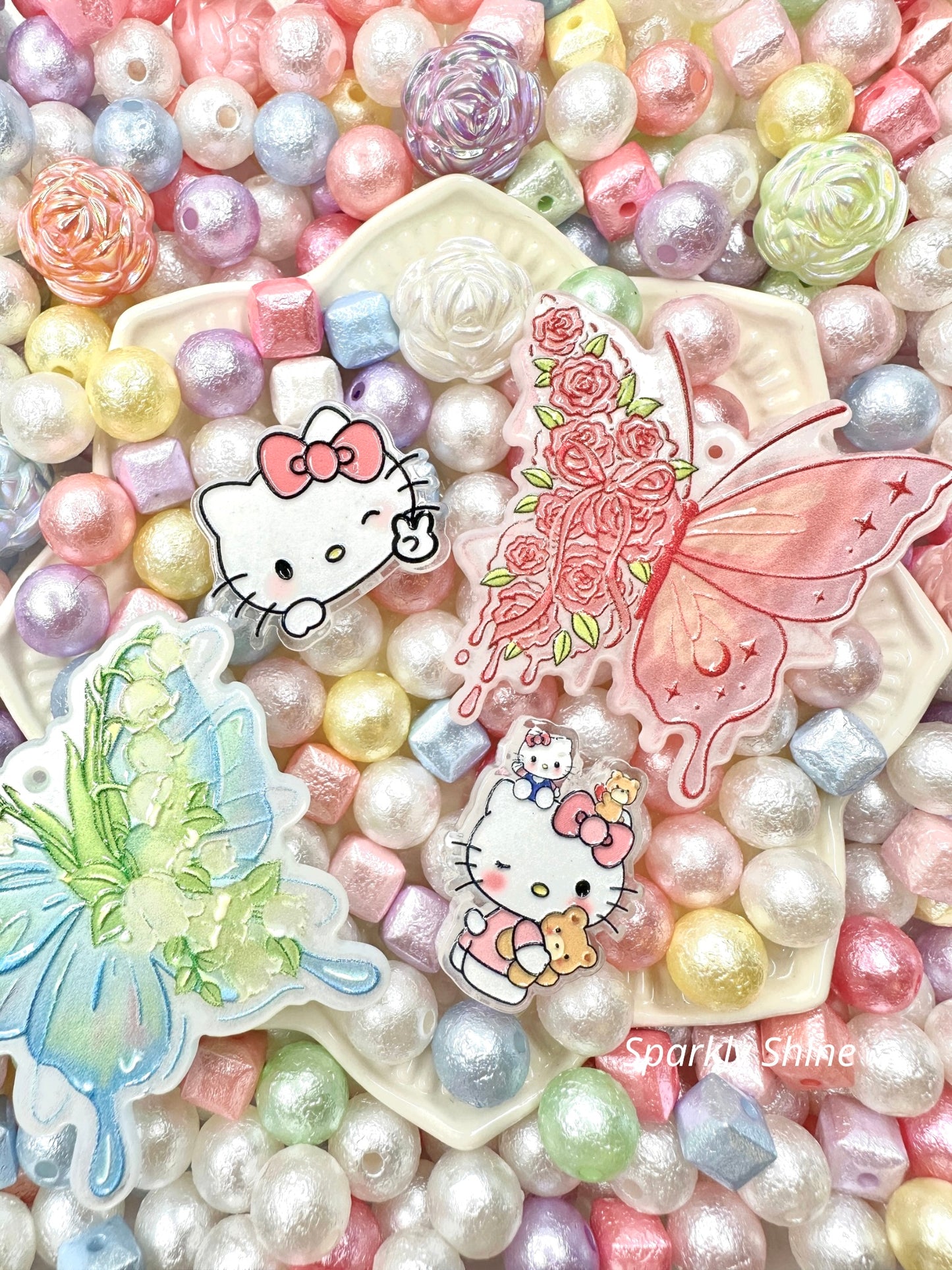 ✨ BOGO✨ Velours d'un Arc-en-Ciel Nacré (10mm)