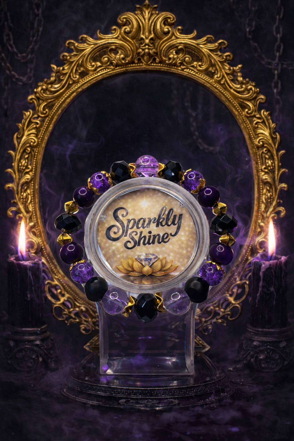 Bracelets en Verre et Pierres Naturelles