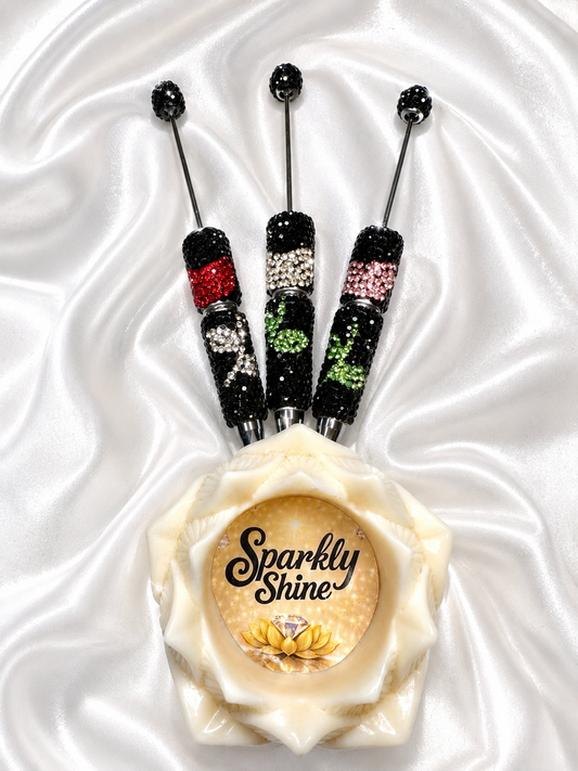 ✨ SOLDES -20%✨ Stylos Strass Fleurs
