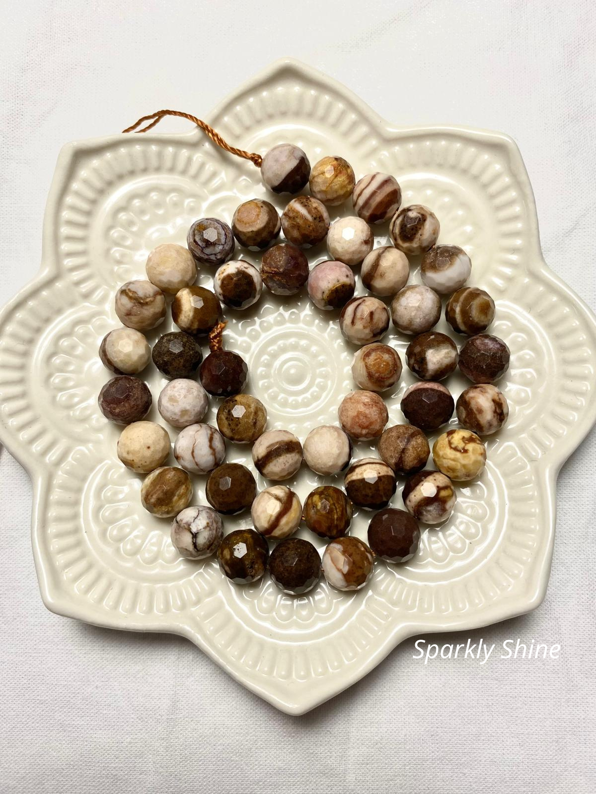 Pierres Naturelles à Facettes (3mm-8mm 22-24perles)