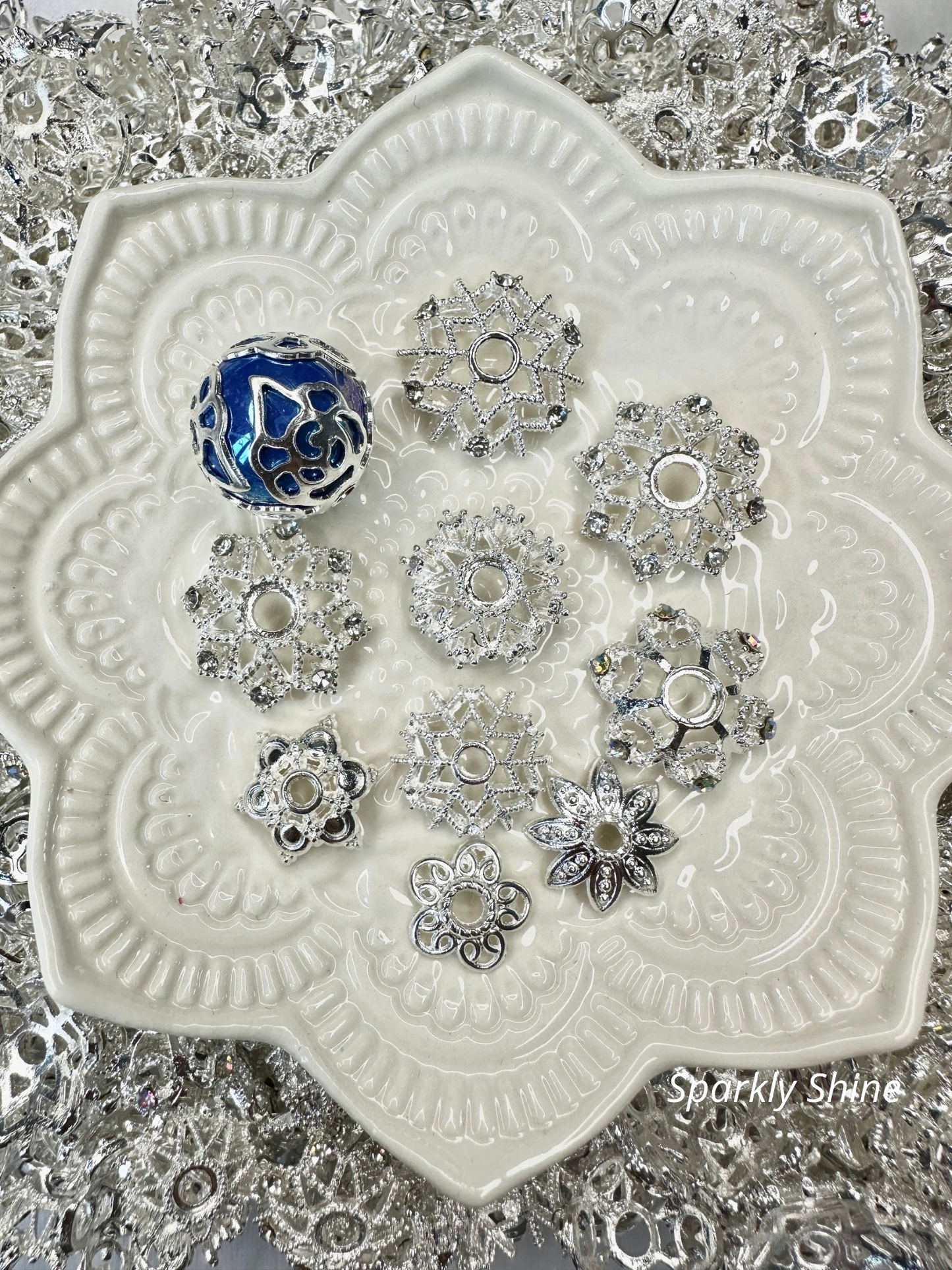 Intercalaires Diamants Silver