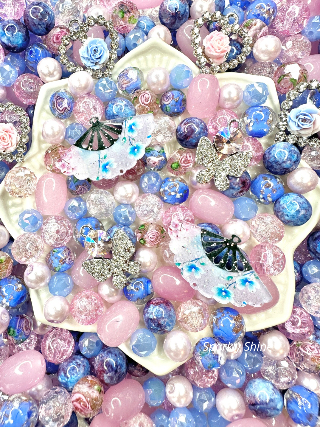 ✨Collection Spéciale Perles Inspiration Murano ✨ Éclat d'un Duo de Roses