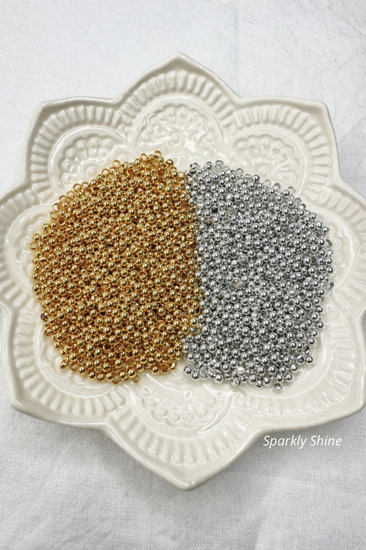 Perles à écraser rondes