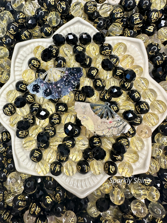 BOGO - Mantra et Facettes (Acrylique et Verre) - 8mm