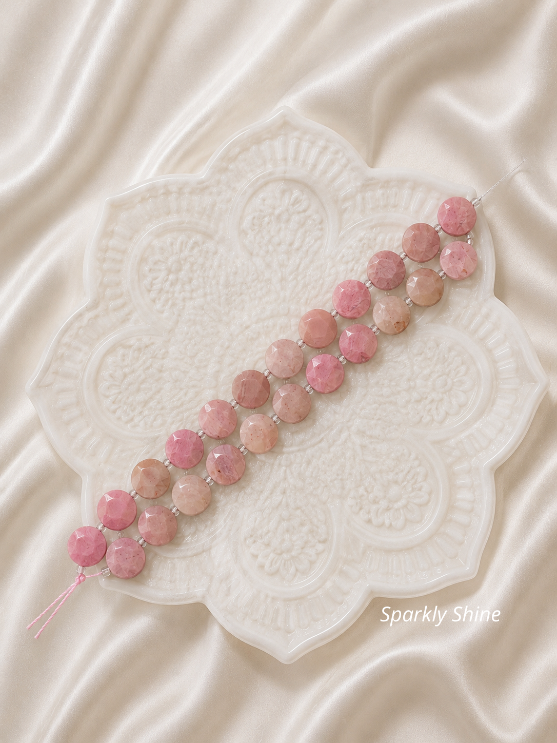 Pierres Naturelles à Facettes Plates- 10mm (15perles)