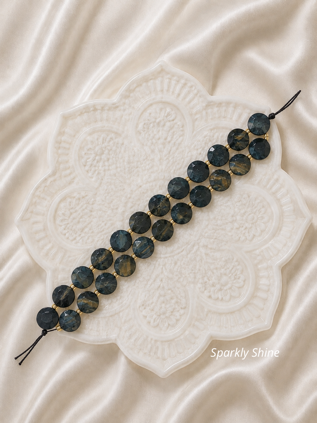 Pierres Naturelles à Facettes Plates- 10mm (15perles)