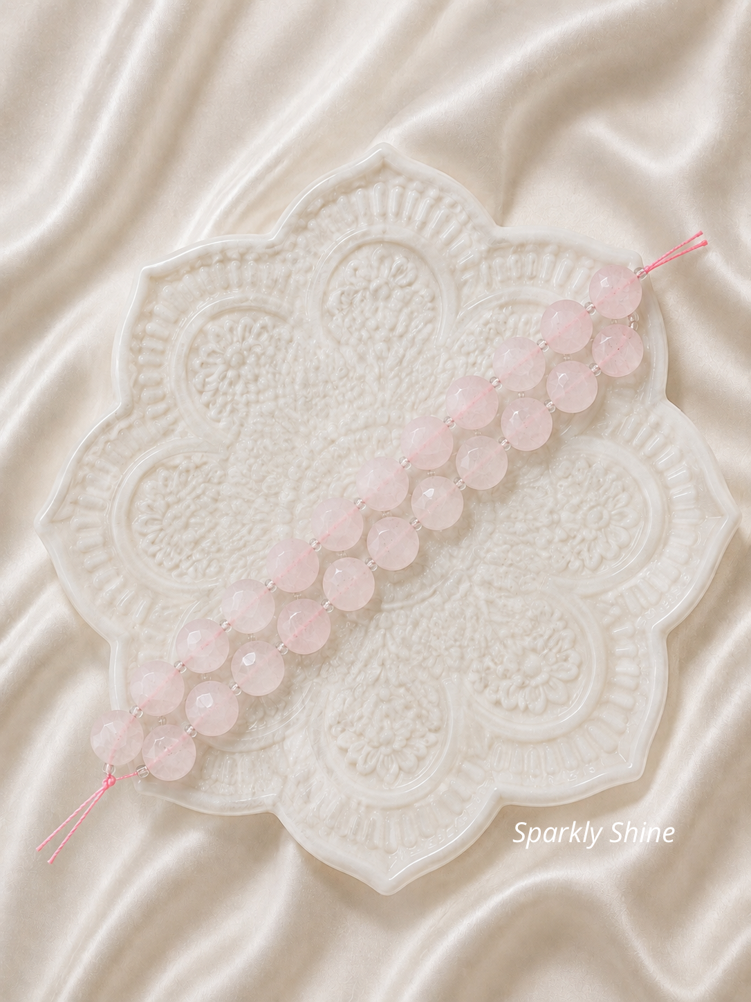 Pierres Naturelles à Facettes Plates- 10mm (15perles)