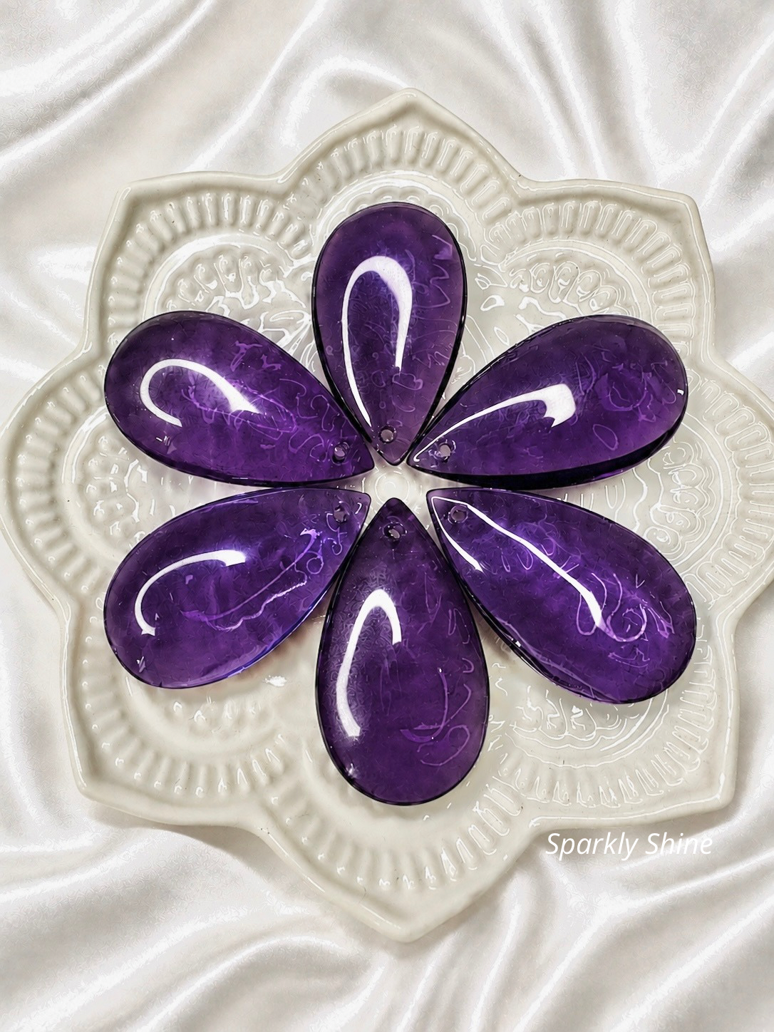 Lot de Cristaux Gouttes (Grand Modèle Lisse)